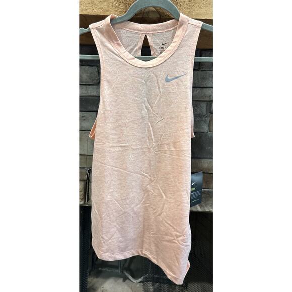 Women’s NIKE Peach Miler Side Tie Cinched Running Dri-fit Tank Top XS NWT *A4 - Picture 1 of 4